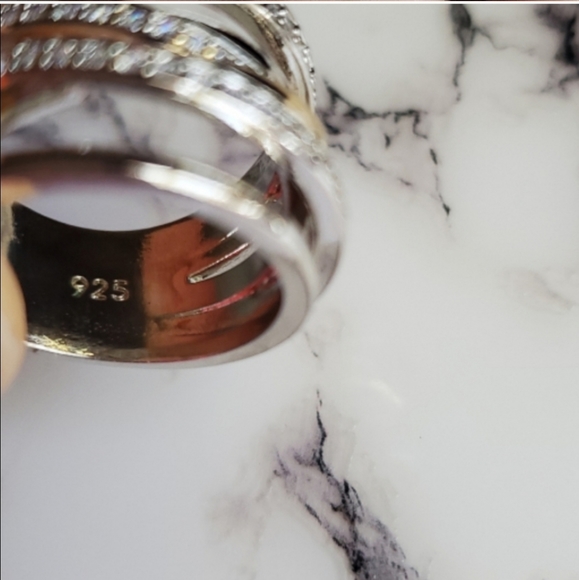 New Two Tone 925 Silver Ring - Picture 8 of 10